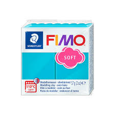Pâte polymère Fimo Soft 57 G - Bleu Ciel