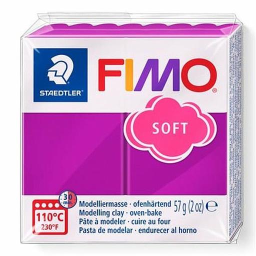 Pâte polymère Fimo Soft 57 G - Violet