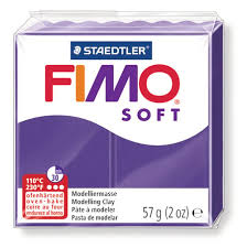 Pâte polymère Fimo Soft 57 G - Prune