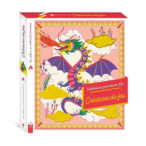 Tableaux peinture 3D Créatures du feu - Boîte avec accessoires