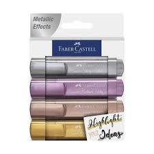Set de 4 Surligneur Textliner Mettalic