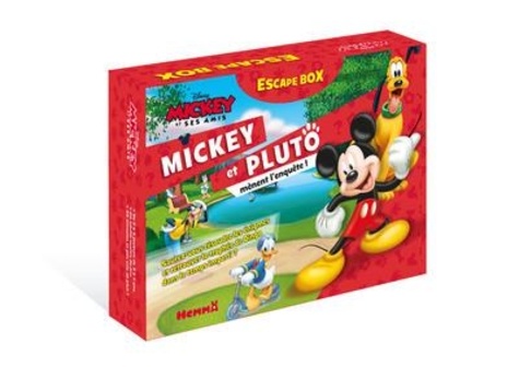 Disney Mickey et ses amis : Mickey et Pluto mènent l'enquête ! - Avec 40 cartes, 1 livret et 1 poster