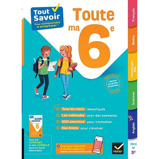 Toute ma 6e - Avec le Guide parents détachable