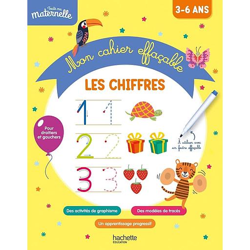 Mon cahier effaçable - Les chiffres
