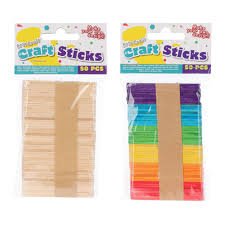 Sachet de 50 Batonnets En Bois 6.50*1 CM