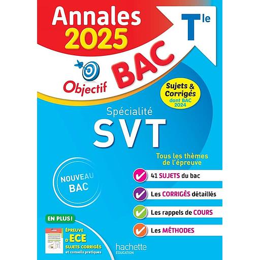 Spécialité SVT Tle Objectif Bac Annales Bac