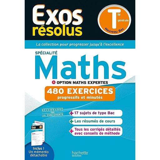 Maths Spécialité + Option Maths expertes Tle générale