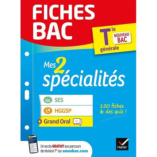 Mes 2 spécialités Tle générale : SES, HGGSP & Grand Oral