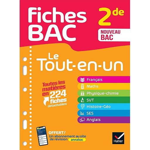 Fiches bac 2de - Le tout-en-un
