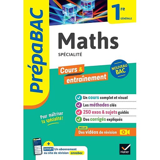 Maths Spécialité 1re générale