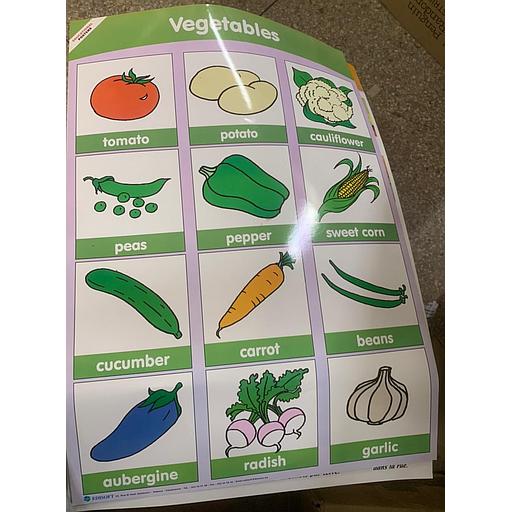 poster éducatif Vegetables