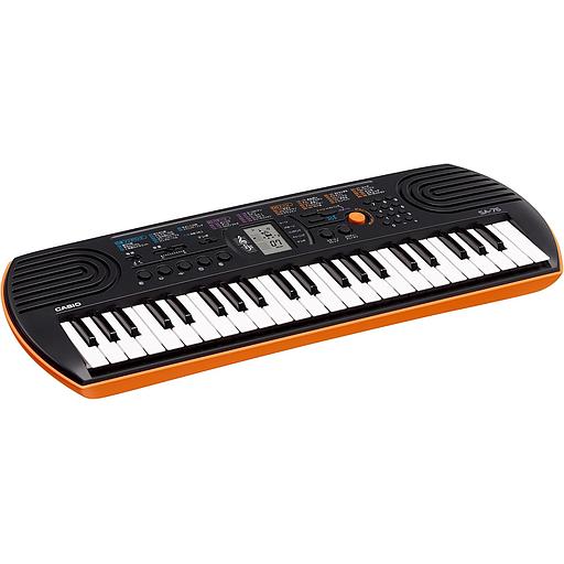 Clavier Casio SA-76 44 touches 100 sons 50 rythmes Noir et Orange