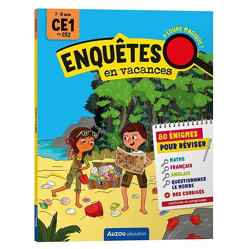 Enquêtes en vacances CE1 au CE2 - Avec une loupe magique