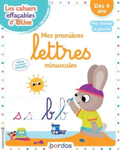 Mes premières lettres minuscules - Pour droitier et gaucher