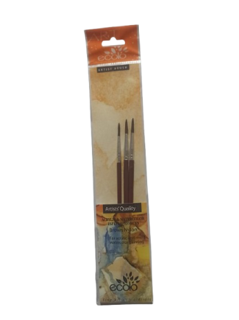 Pochette de 3 Pinceaux N°6,8 et 10