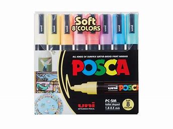 Set de 8 Feutre Posca Point 5M Soft