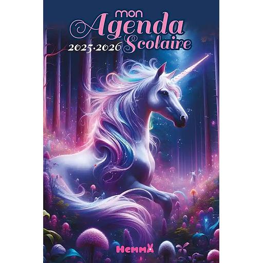 Mon agenda scolaire (Licorne féérique)