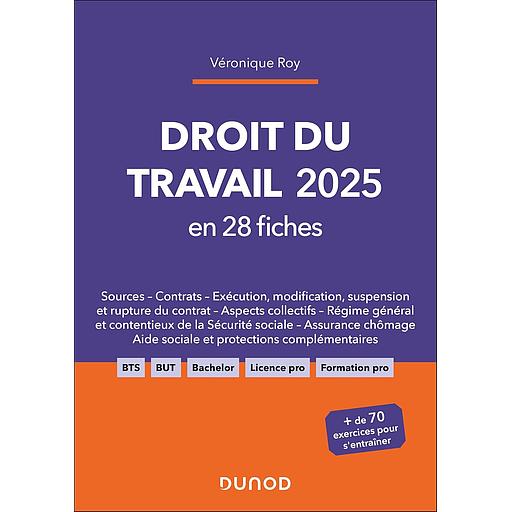 Droit du travail 2025 en 28 fiches - 7e édition