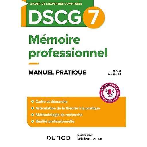 Mémoire professionnel DSCG7 - Manuel pratique