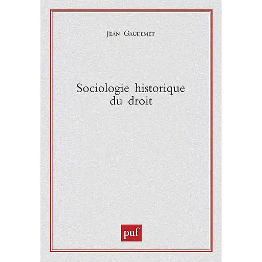 Sociologie historique du droit
