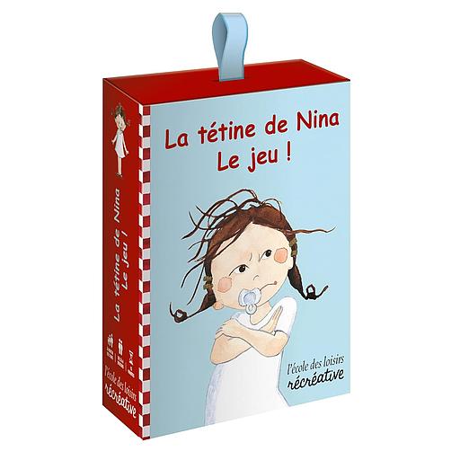 La tétine de Nina - Le jeu ! Avec 1 plateau, 1 dé, 4 pions, 30 cartes, 44 jetons