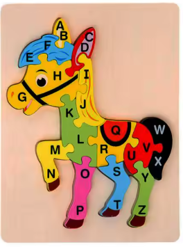 Jeux educatif : Puzzle alphabet en bois
