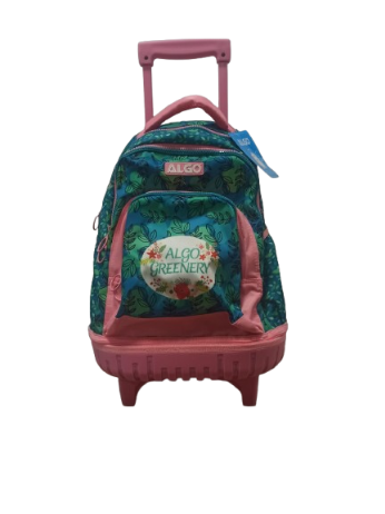 Cartable à roulettes Satin Greenery