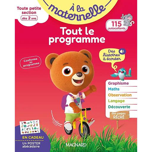 Tout le programme à la maternelle Toute petite section