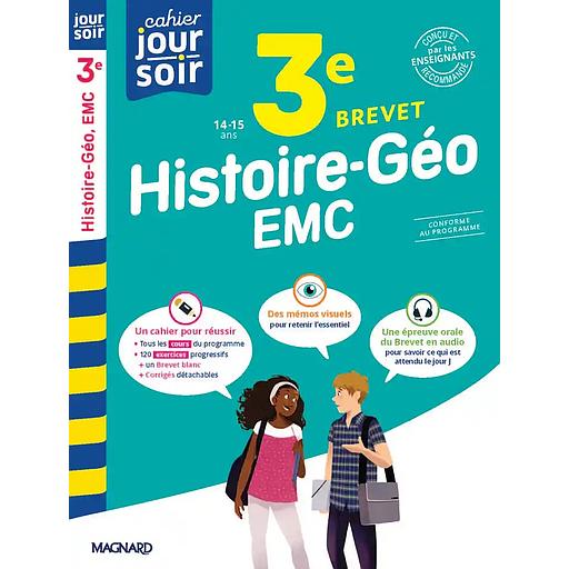 Cahier Jour/Cahier du soir Histoire-Géo-EMC 3e Brevet