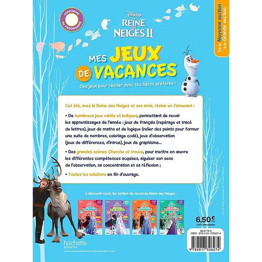 Mes jeux de vacances La Reine des neiges 2