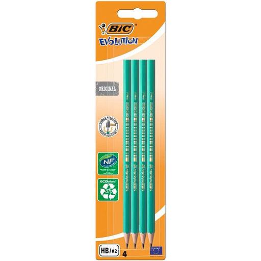 Pack de 4 Crayon de papier Graphite