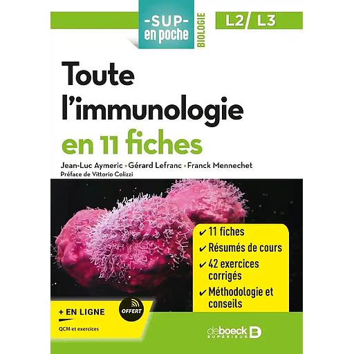 Toute l'immunologie en 11 fiches