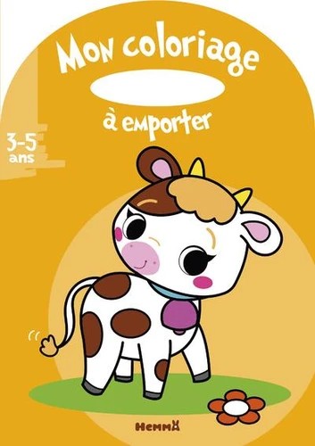Mon coloriage à emporter Vache