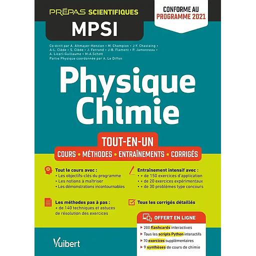 Physique Chimie MPSI tout-en-un
