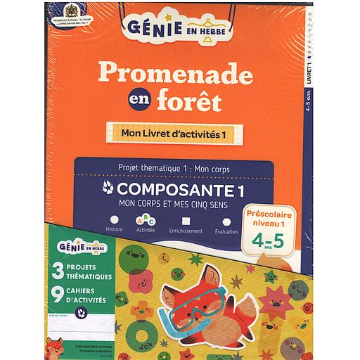 Génie en Herbe préscolaire niveau 1 - MS 4-5 ans (3 Projets thématiques + 9 cahiers d'activités)