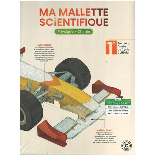 Ma Malette Scientifique 1AC Physique-Chimie (Le Manuel+Le Cahier de classe+Le Cahier d'activités)