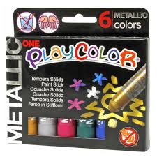 Gouache Solide en Stick playcolor One Mettalic