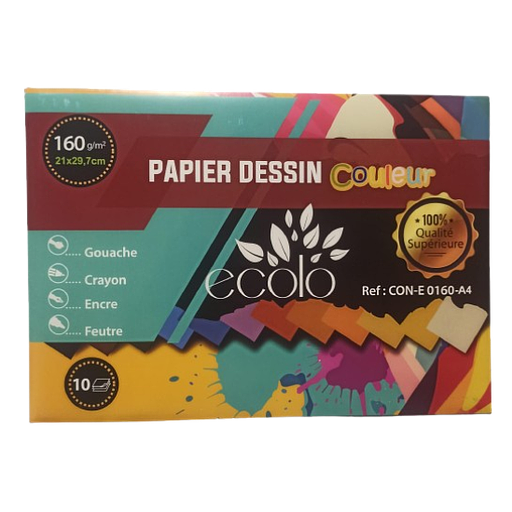 Pochette de Dessin 180Grs Couleur A4