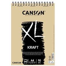 Bloc Dessin 90G Kraft XL CANSON - A4