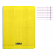 Cahier Séyès Polypro  24*32 48P 90G Jaune