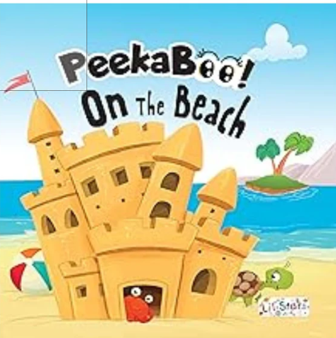 Peekaboo - On the beach Board Book with Pictures for Kids