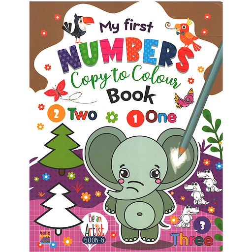 My First Numbers Copy to Colour Book
