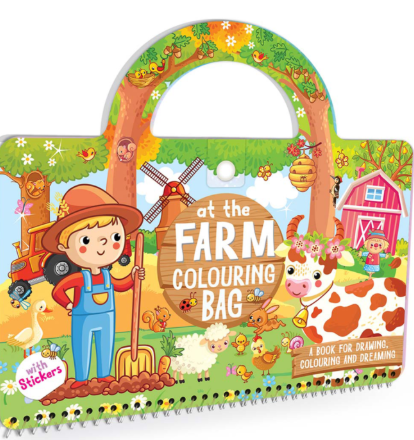 AT THE FARM COLOURING BAG