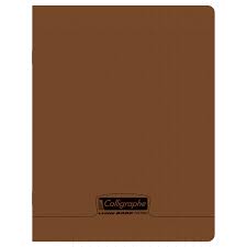 Cahier Pique Polypro Marron 192P 90g 17x22