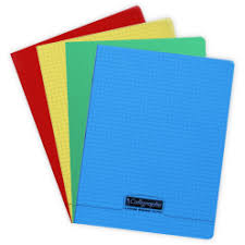 Cahier Pique Polypro Marron 192P 5*5 90g 17x22