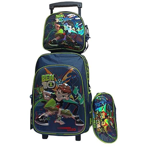 CARTABLE A ROULETTE 16&quot; 3 PIECES JASMINESTAR BEN 10