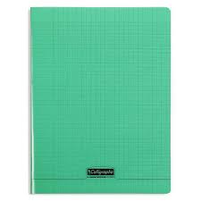 CAHIER 192P 21*29.7 POLY PIQUE SEYES 90G VERT