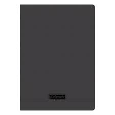 CAHIER 192P 21*29.7 POLY PIQUE SEYES 90G NOIR
