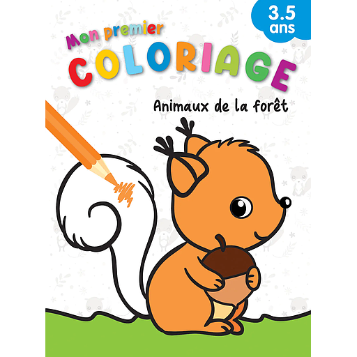 MON PREMIER COLORIAGE 3/5 ans: Animaux de la forêt