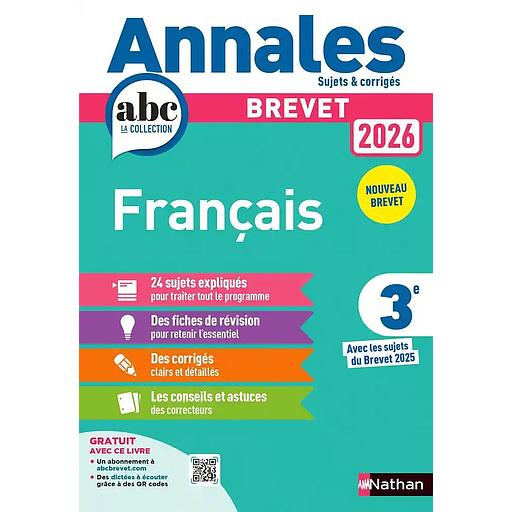 ANNALES BREVET: Français 3e